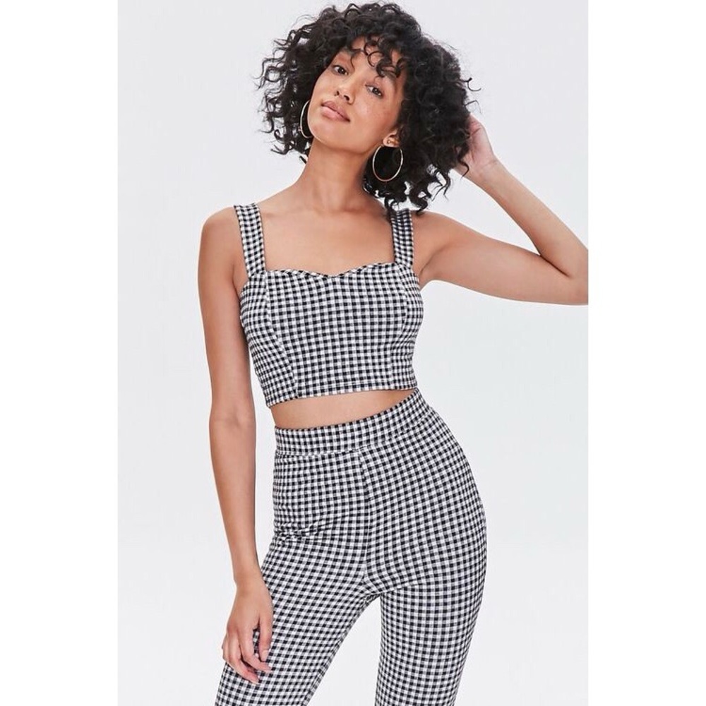 Black And White Matching Gingham Set - image 4